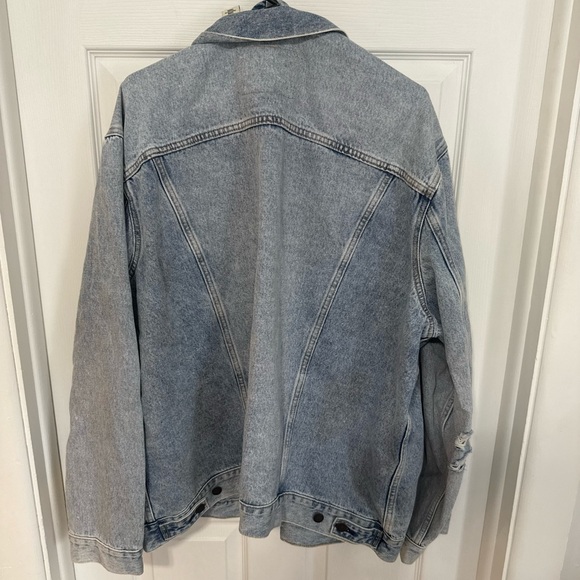 Men/Women Levi's Patchwork Denim Trucker Jacket Size 3XL - Picture 3 of 10